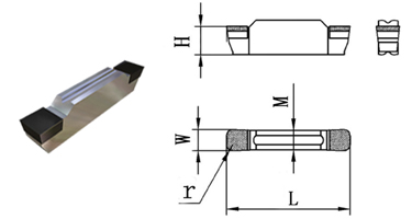 Square PCD Grooving Cutters